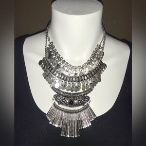 Chic Silver Layered Necklace